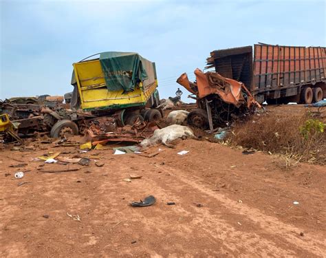 Grave acidente envolvendo dois caminhões na rodovia MT 220 entre Juara