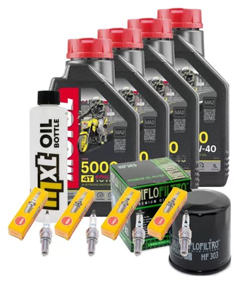 Kit Manutenzione Litri Olio Motul W Filtro Olio Hiflo X