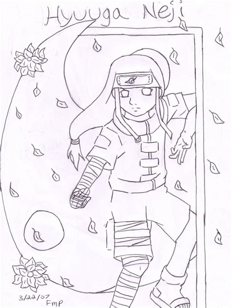 Neji Lineart By Hyuuga Prodigy On Deviantart