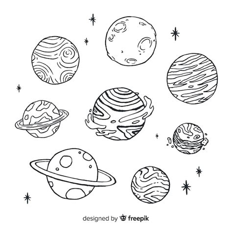 Share more than 85 solar system planet sketch latest - seven.edu.vn