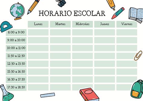 Horario En Horario De Clases Horarios Para Imprimir Clases De My Xxx Hot Girl
