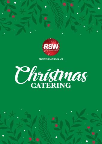 Rsw Christmas Catering Brochure Jon Wright Flip Pdf Anyflip