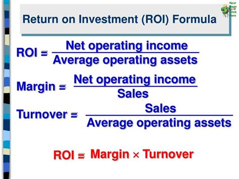 PPT Return On Investment ROI Formula PowerPoint Presentation ID