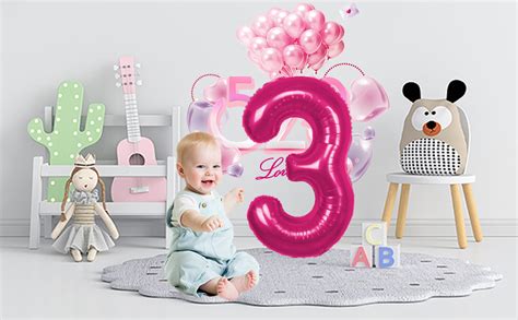 Amazon Inch Number Balloon Pink Jumbo Giant Big Large Number