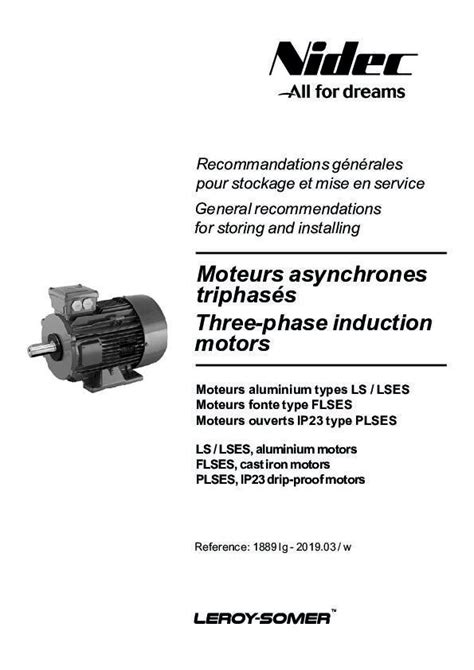 PDF Moteurs asynchrones triphasés Three phase induction motors