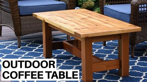 How To Build An Outdoor Coffee Table YouTube