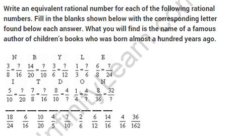 Rational Numbers Class Maths Extra Questions And Answers Chapter