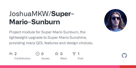 Github Joshuamkw Super Mario Sunburn Project Module For Super Mario