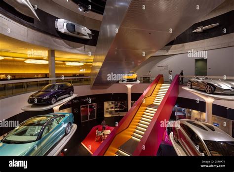 Entrance Gallery Mercedes Benz Museum Stuttgart Germany Stock Photo