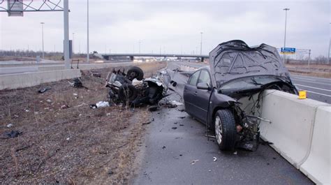 Man Dead After Vehicle Travelling Wrong Way On 403 Crashes Into