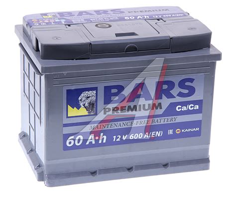 Аккумулятор BARS Premium 60А/ч - 6СТ60(1) - AvtoALL.Ru