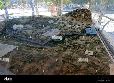 A Scale Model Of The Ancient City Of Ephesus Serves To Orient Visitors