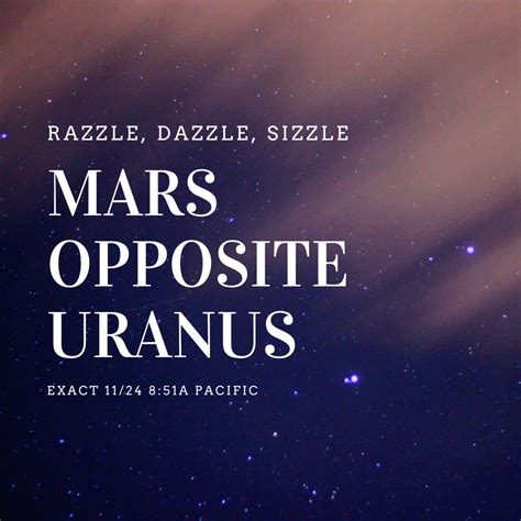 Mars Opposite Uranus Star Powered™