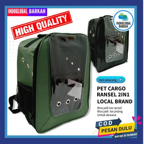 Jual Ind Tas Ransel Kucing Astronot Transparan Murah Pet Cargo Cat Bag