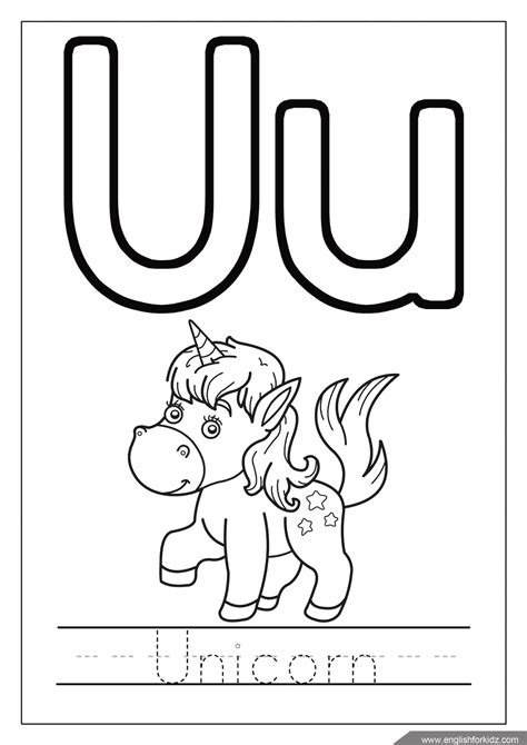 Letter U Worksheets Flash Cards Coloring Pages