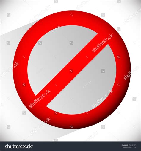 Prohibition Restriction No Entry Sign No Stock Vector (Royalty Free ...