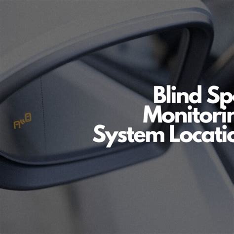 What Is A Bsd System Blind Spot Detection Explained In The Garage