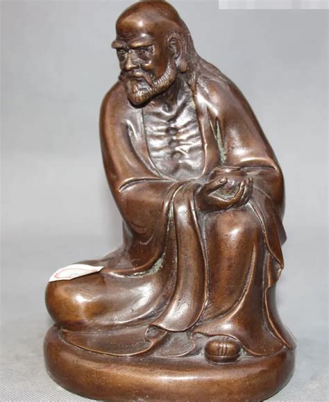 Chinese Buddhism Bronze Seat Arhat Damo Bodhidharma Dharma Buddha