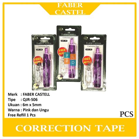 Jual Faber Castell Tipe X Kertas Qjr Correction Tape Per Pcs