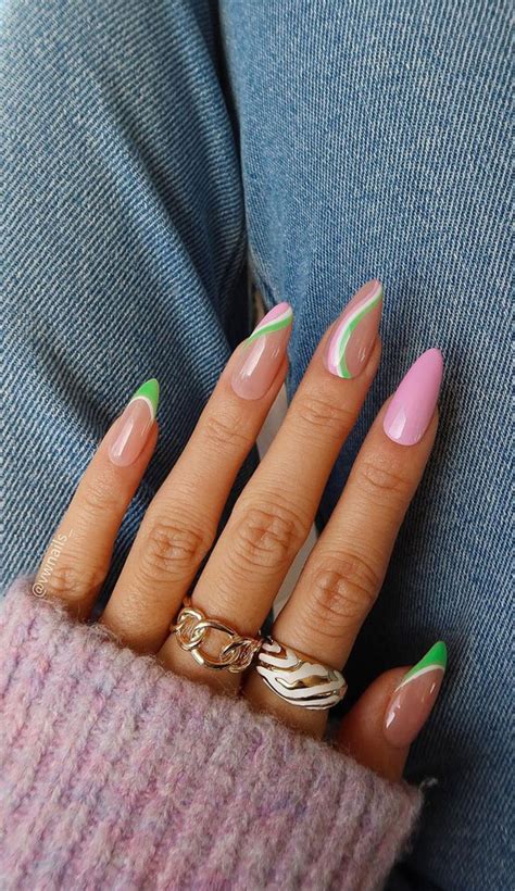 50 Pretty Summer Nails In 2022 For Every Taste Baby Pink And Green