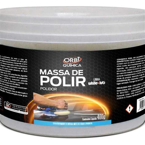 Melhores Massa De Polir - Massa de Polir Carro Nº2 400g Orbi Branco