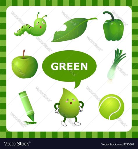 Learn The Color Green Things That Are Green Color Download A Free