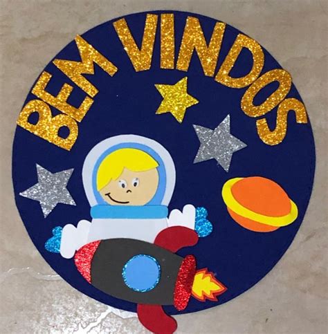 Astronautas em EVA bemvindos Decoração sala de aula Decoração