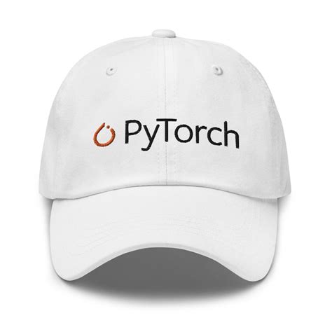 PyTorch Black Logo Embroidered Cap – AI Store