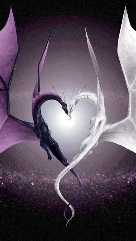 Dragons In Love iPhone 5 Wallpaper ID 14459