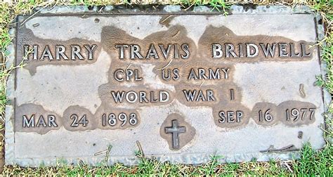 Rev Harry Travis Bridwell 1898 1977 Find A Grave Memorial