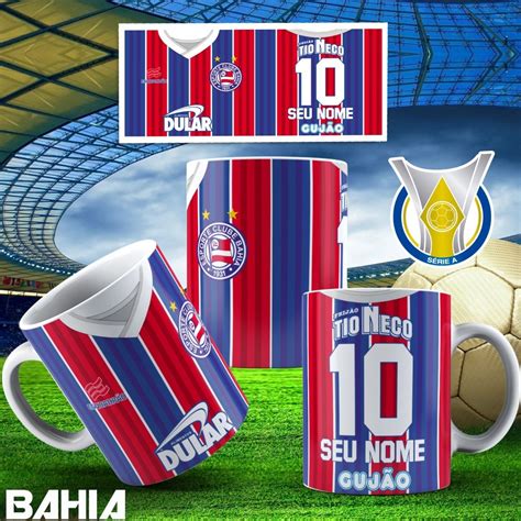 Caneca Personalizada Camisa Esporte Clube Bahia Seu Nome Mercadolivre