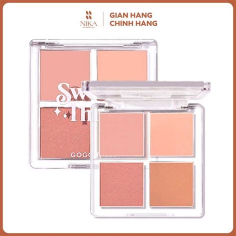 Bảng má hồng Gogo Tales Soft Mist Naked Feeling Blush 4 ô Nika Cosmetics