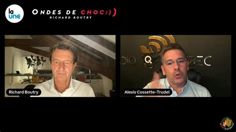 La Une TV Ondes de choc avec Alexis Cossette Trudel Édition