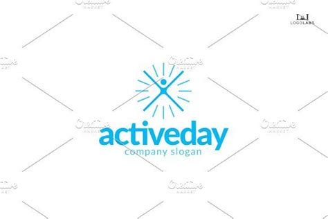 Active Day Logo | Logo templates, Business card logo, Business card design