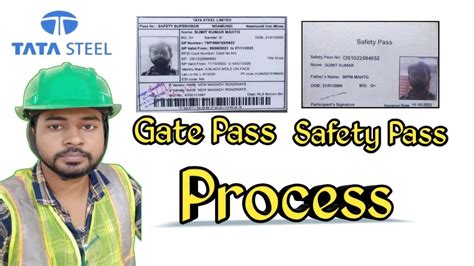 Tata Steel Gate Pass And Safety Pass Process Youtube