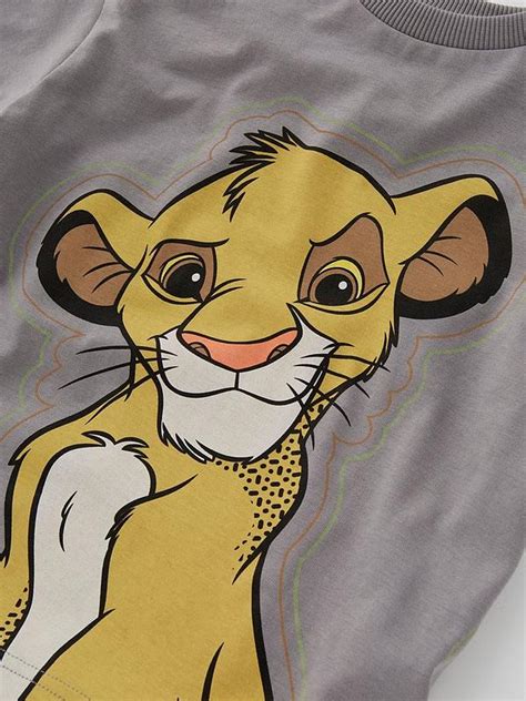 Disney The Lion King Disney Lion King Simba Short Sleeve T Shirt Grey Uk