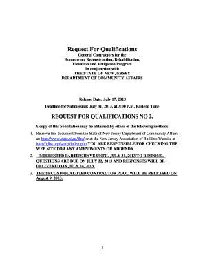 Fillable Online Homeowner Reconstruction Rehabilitation Fax Email