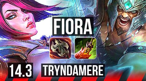 Fiora Vs Trynda Top 6 Solo Kills 800 Games Kr Master 14 3