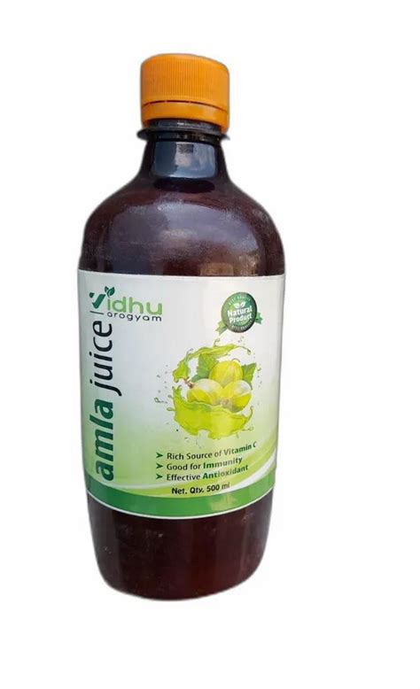 500ml Vidhu Arogyam Amla Juice Packaging Type Bottle Liquid At Rs