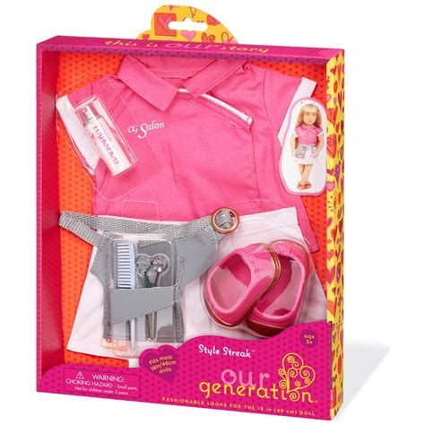 Our Generation Style Streak Outfit - Hairdresser | Smyths Toys UK