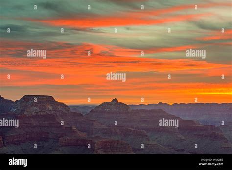 Sunrise Over The Grand Canyon From Yaki Point Grand Canyon National