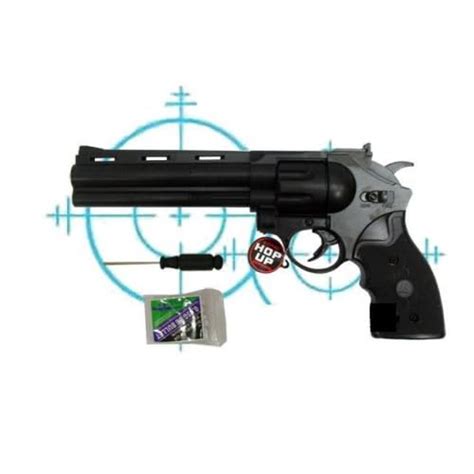 Softair Automatik Revolver Pistole Mit Visier Air Soft Gun