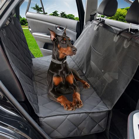 Waterproof Hammock Customize Dog Car Seat Cover For Pets With Mesh