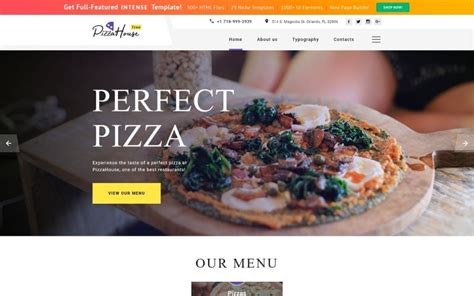 Tema Html Gratuito Para Sitio Web De Restaurante Plantilla De Sitio Web