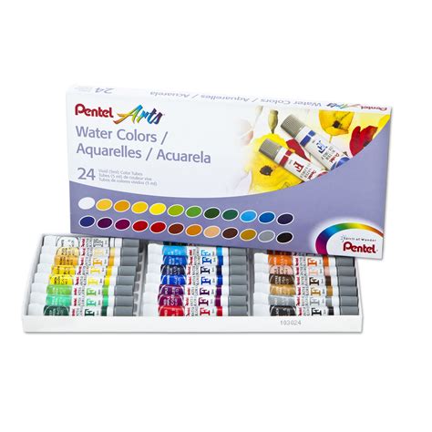 Pentel Arts Watercolor Set Colors Acuarela Papeler A Tiles