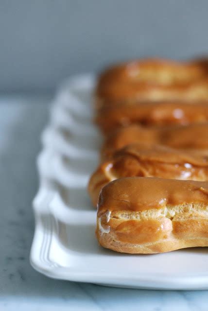 Salted Caramel Eclairs Afternoon Crumbs