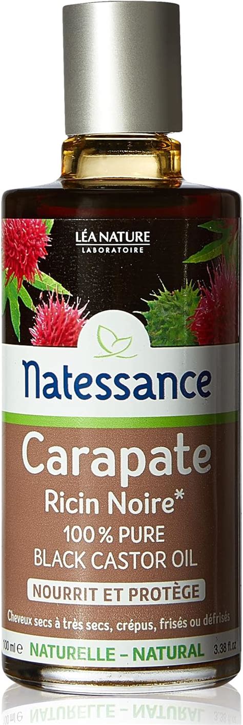 L A Nature Natessance Huile De Carapate Ricin Noir Pure