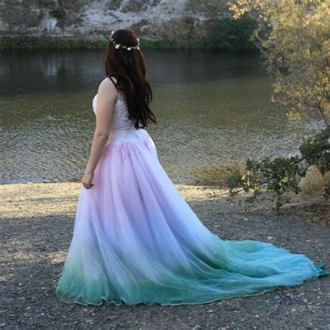 Tie Dye Fairytale Princess Wedding Dress I Dyed This Wedding Dress