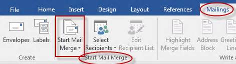 How To Use Mail Merge Mail Merge In Microsoft Word