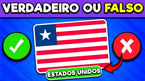 Verdadeiro ou falso Adivinhe o País pela Bandeira Mundo Quiz YouTube